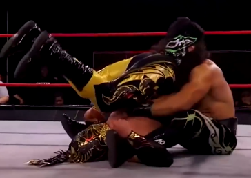 A screenshot of Bandido putting Dralistico into a pin.
